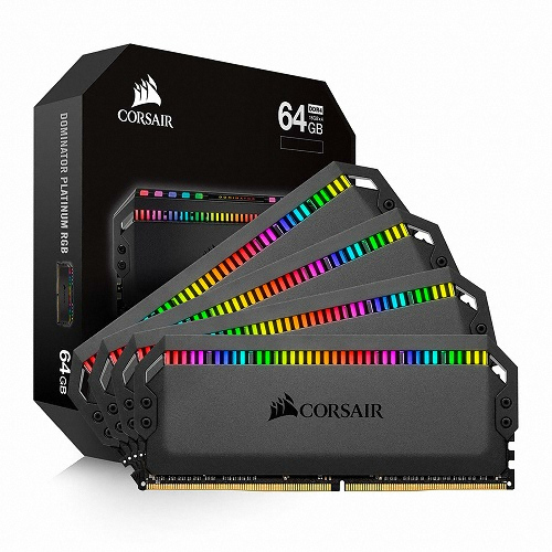CORSAIR DDR4 64G PC4-25600 CL16 Dominator Platinum RGB (16Gx4)