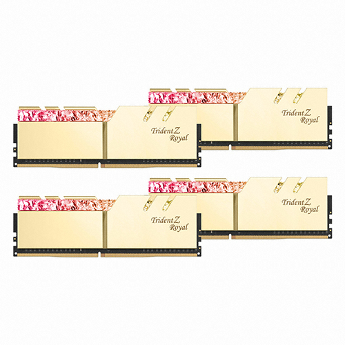 G.SKILL DDR4 128G PC4-25600 CL16 TRIDENT Z ROYAL 골드 (32Gx4)