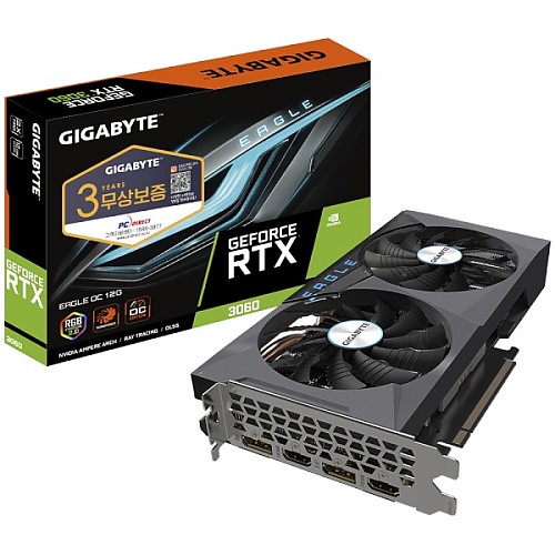 GIGABYTE 지포스 RTX 3060 EAGLE OC V2 D6 12GB