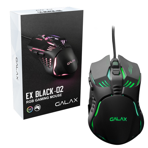 갤럭시 갤라즈 GALAX EX-02 게이밍 마우스 (블랙)